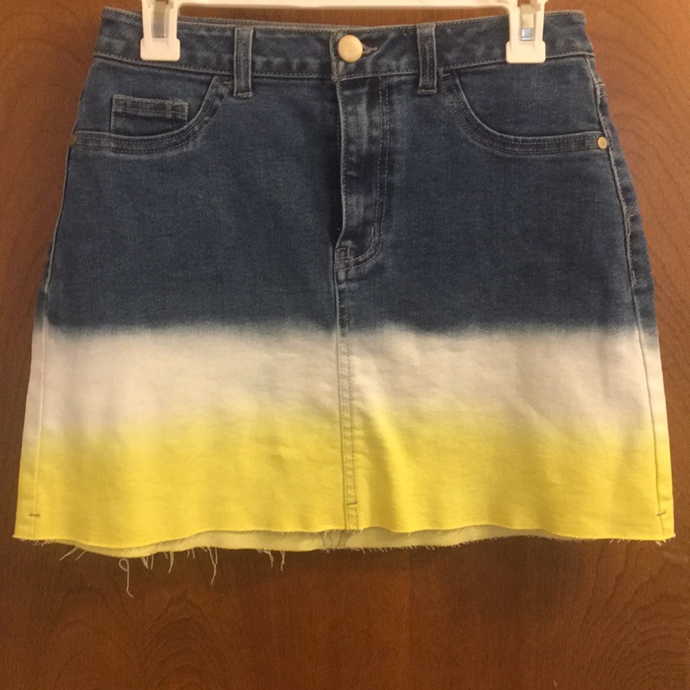Wild Fable Multicolored Denim Skirt